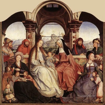  panel - St Anne Altarpiece central panel Quentin Matsys
